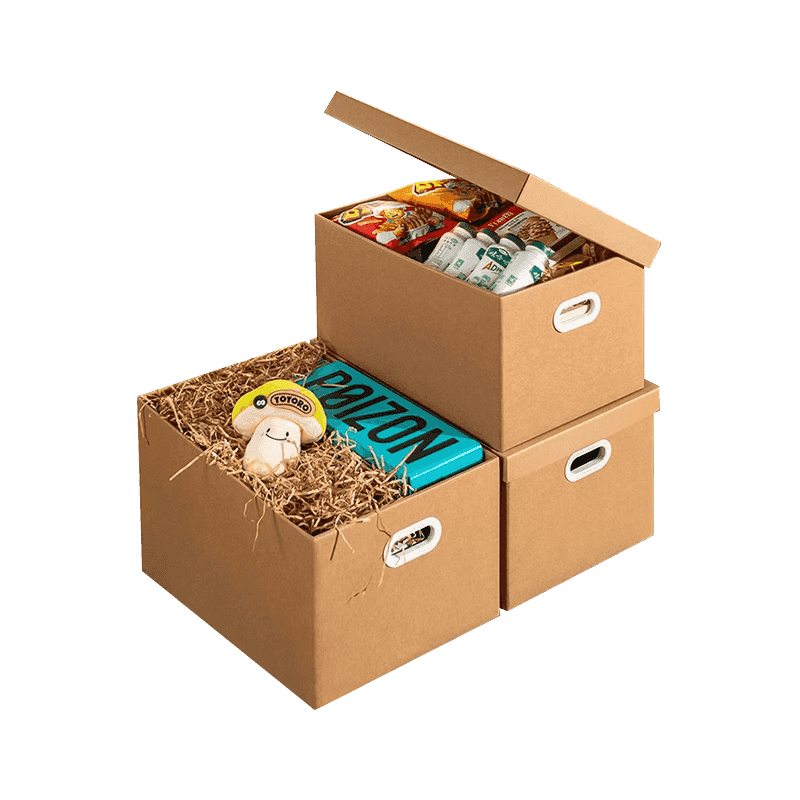 Hullámkarton szállítódobozok mozgatása