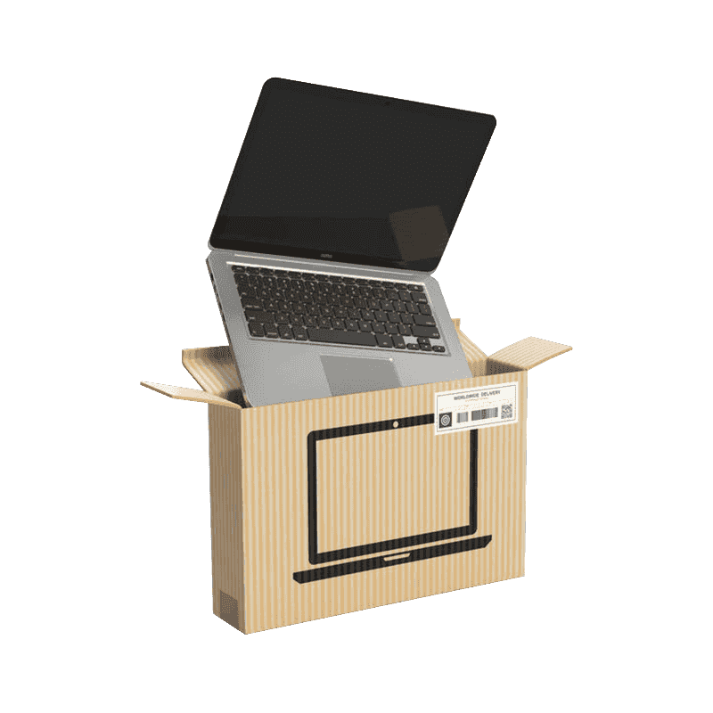 Hullámkarton laptop csomagoló dobozok