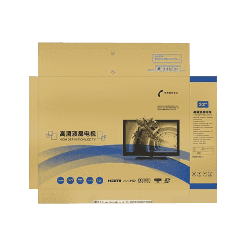 Hullámpapír TV-csomagoló dobozok