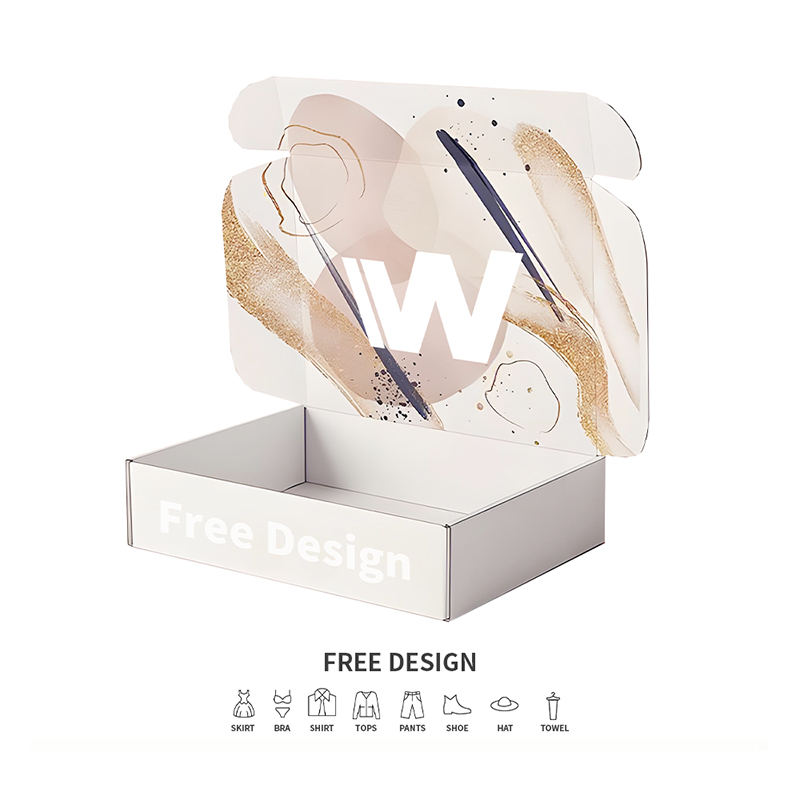 Hullámhullámos ruházati csomagolódobozok