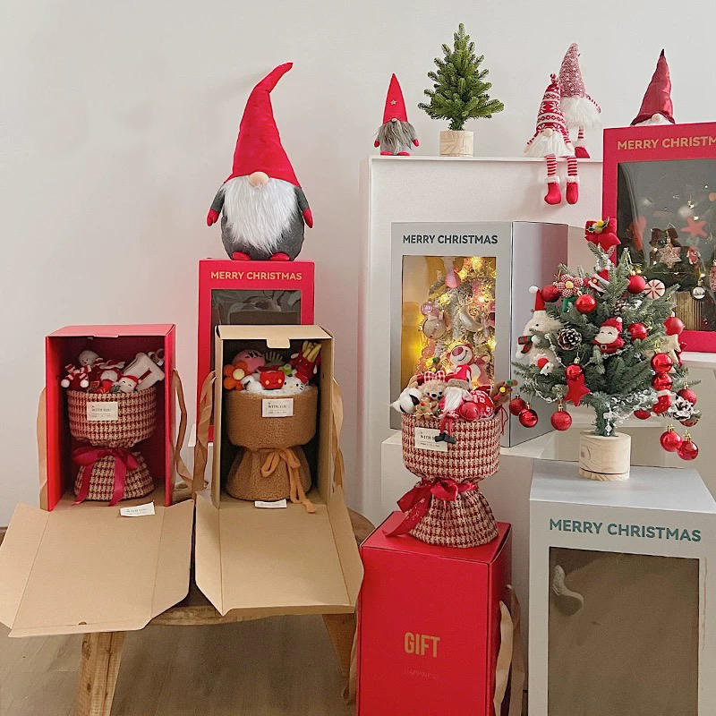 Ünnepi témájú átlátszó virág díszdobozok